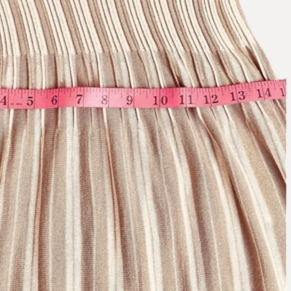 Vintage Tristan Maxi Pleated Striped Strappy Dress - Picture 8 of 13